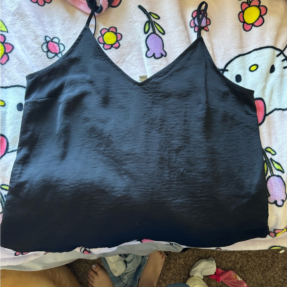 A new day black tanktop